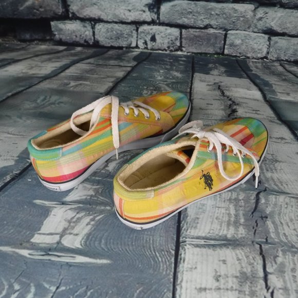 US Polo Association multicolored sneakers W 10M - Picture 2 of 12